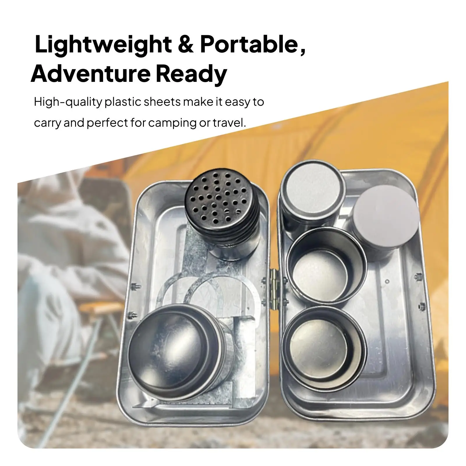 

Camping Coffee Maker Kit Sturdy Collectible Coffee Serving Accessories Compact Camping Coffee Kit for Hiking Travel Collectors