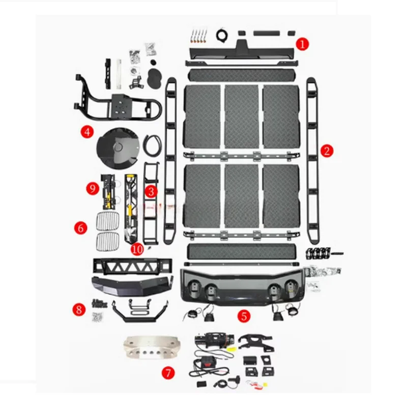 High Quality Off Road Overland Camping Conversion Kit Fit W463A G63 G350 G550 Roof Tent Camper Upgrade Parts