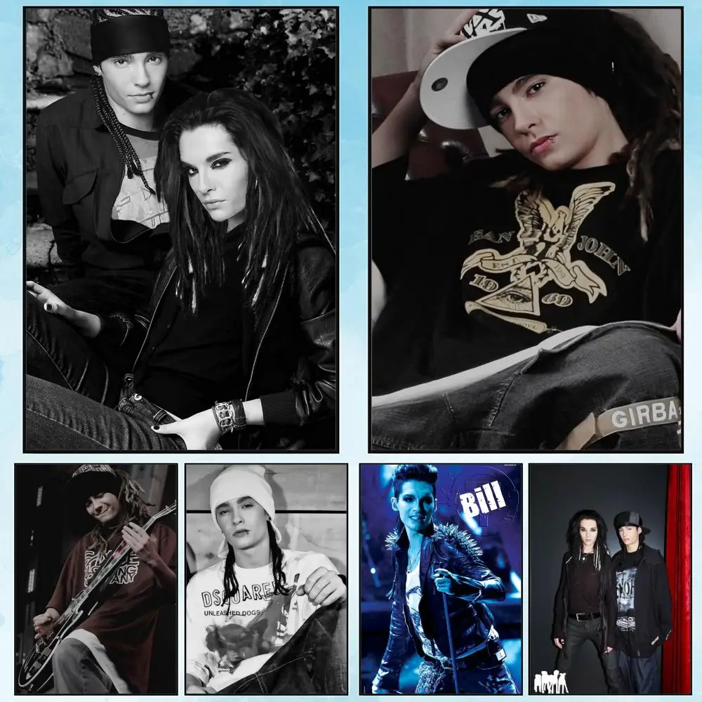 

T-Tokio Hotel Band B-Bill K-Kaulitz Poster HD Art Poster for Home Bar Cafe Decor DIY Vintage Print for Office Home on the Wall