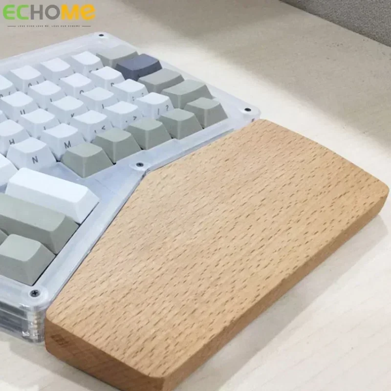 Ergodox Keyboard Wood Wrist Rest Customized Solid Stand Double Palm Rest Split Keyboard Wooden Mechanical Keyboard Hand Rest