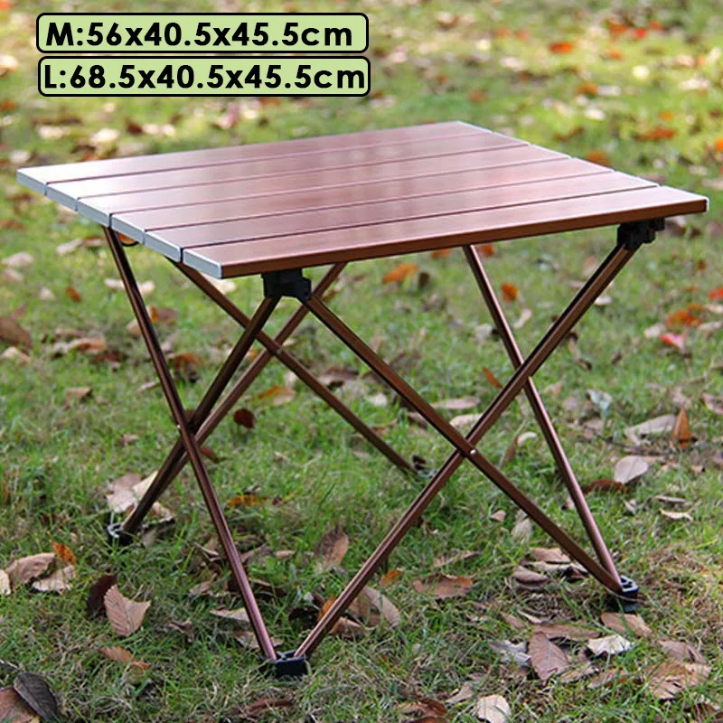 

Outdoor Foldable Table Aluminium Alloy Portable Picnic Camping Garden Desk Lightweight Roll Up Folding Table Furniture