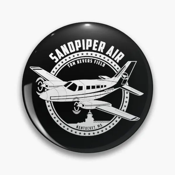 Sandpiper Air Shirt  Soft Button Pin Hat Funny Women Gift Cartoon Jewelry Clothes Fashion Creative Cute Lover Brooch Metal Decor