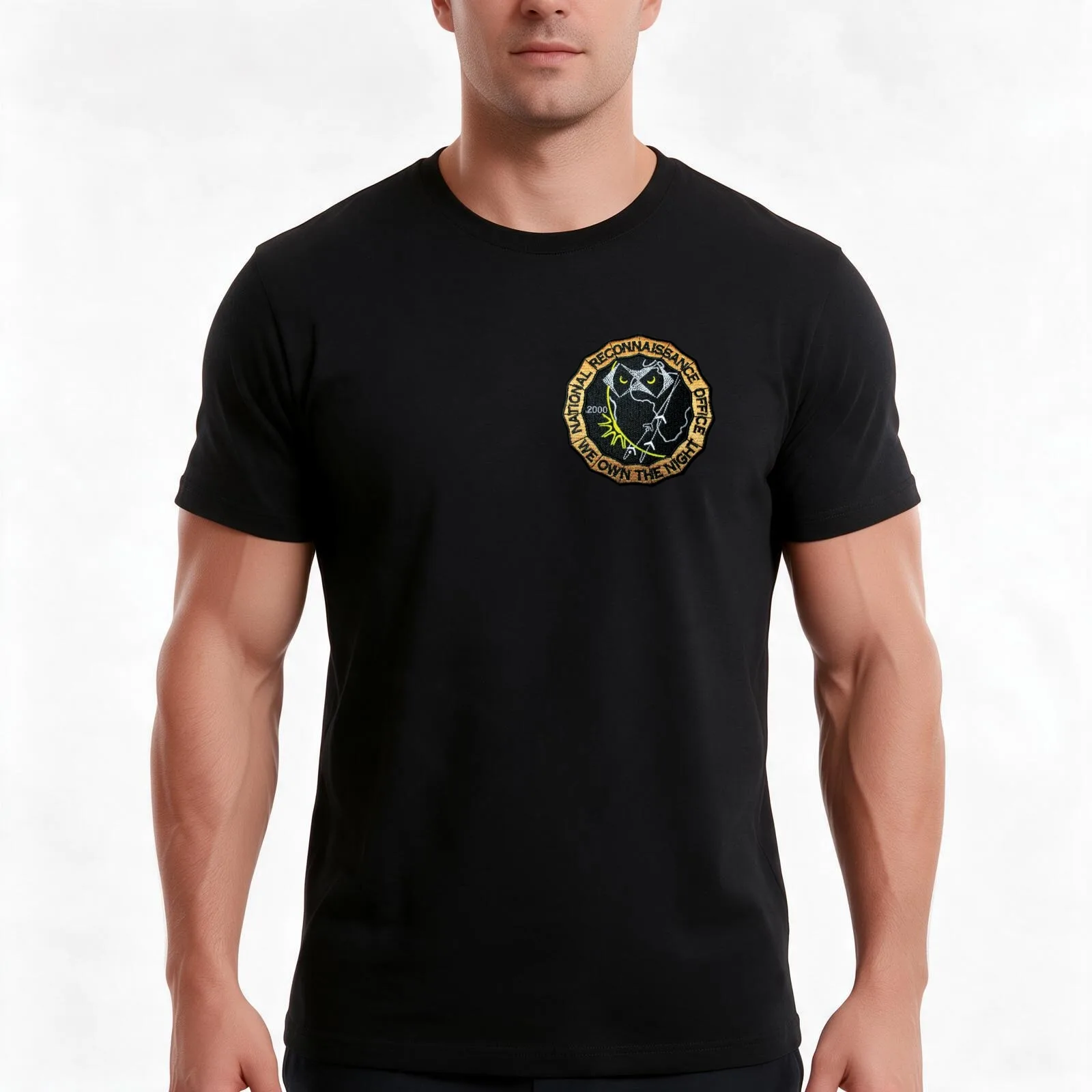 National Reconnaissance Office NRO Patch T-Shirt Summer Casual Cotton Tee Oversized Streetwear Tops Vintage Graphic Print