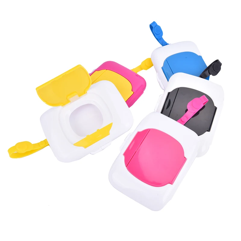 2022 Wet Tissue Box Wipes Dispenser Portable Wipes Napkin Storage Box Holder Container for Car Home Office