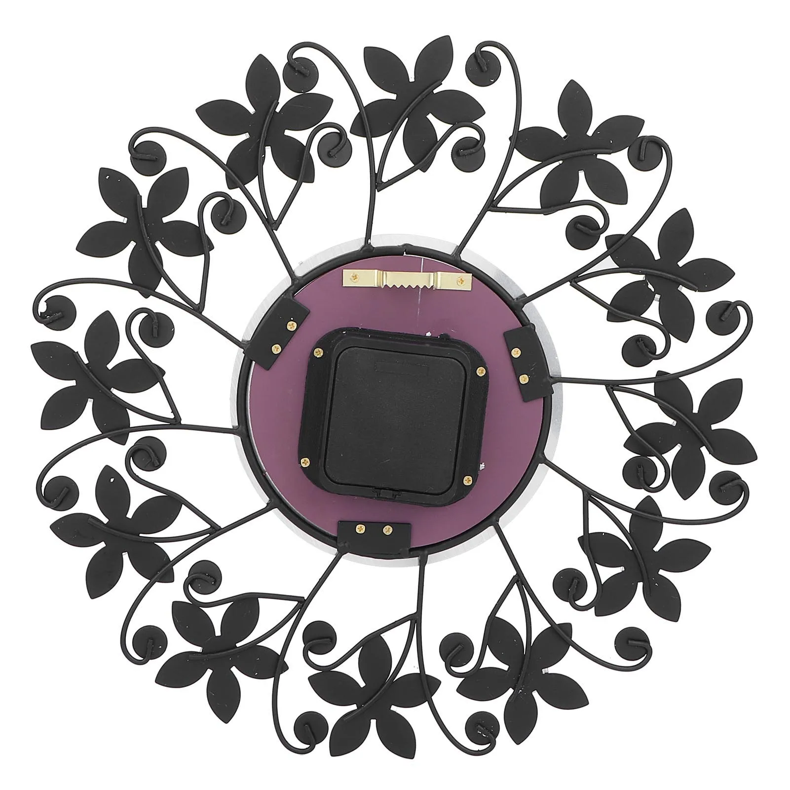 Modern Metal Wall Clock Crystal Home Office Decor Silent Metal Wall Clock