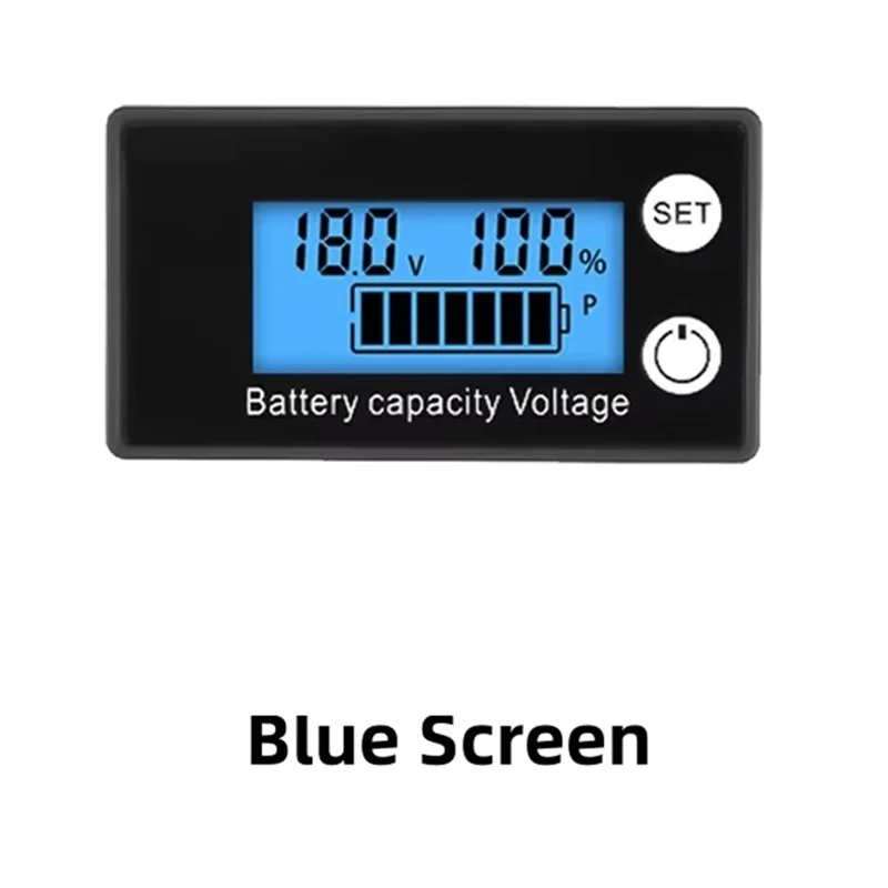 Battery Voltmeter DC 8-100V Capacity Indicator Power Meter Lithium Lifepo4 Lead-Acid Cell 12V 24V 48V LCD Screen-Hot