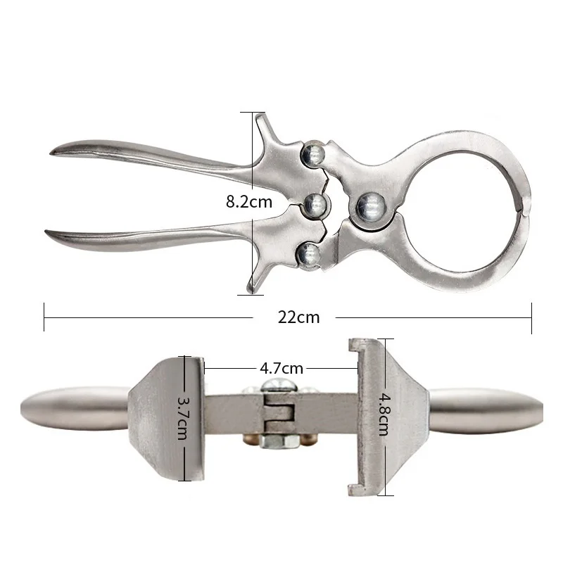 1 Pcs Stainless Steel Without Blood Pig Sheep castration Clamp Castration Tool Castration Forceps Livestock Tools