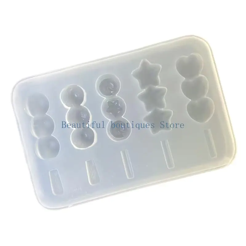 U4LF Silicone Lovely Takoyaki Mold Creative Dessert Molds For DIY Resin Jewelry Soap Making Craft Accessories