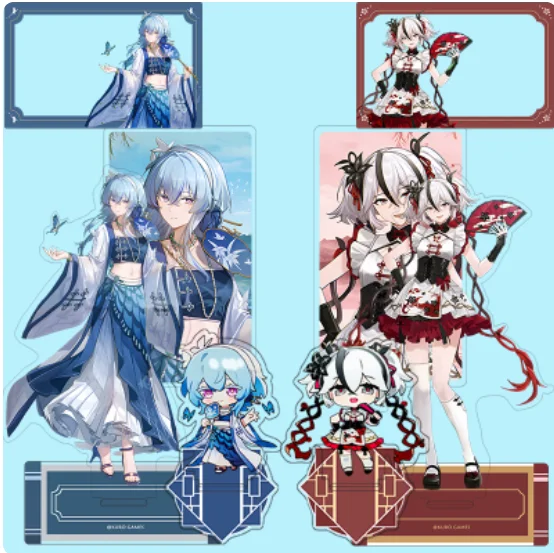 Anime Wuthering Waves Camellya The Shorekeeper Acrylic Stand Figure Model Plate Cosplay Collection Desktop Decor Gifts MHD