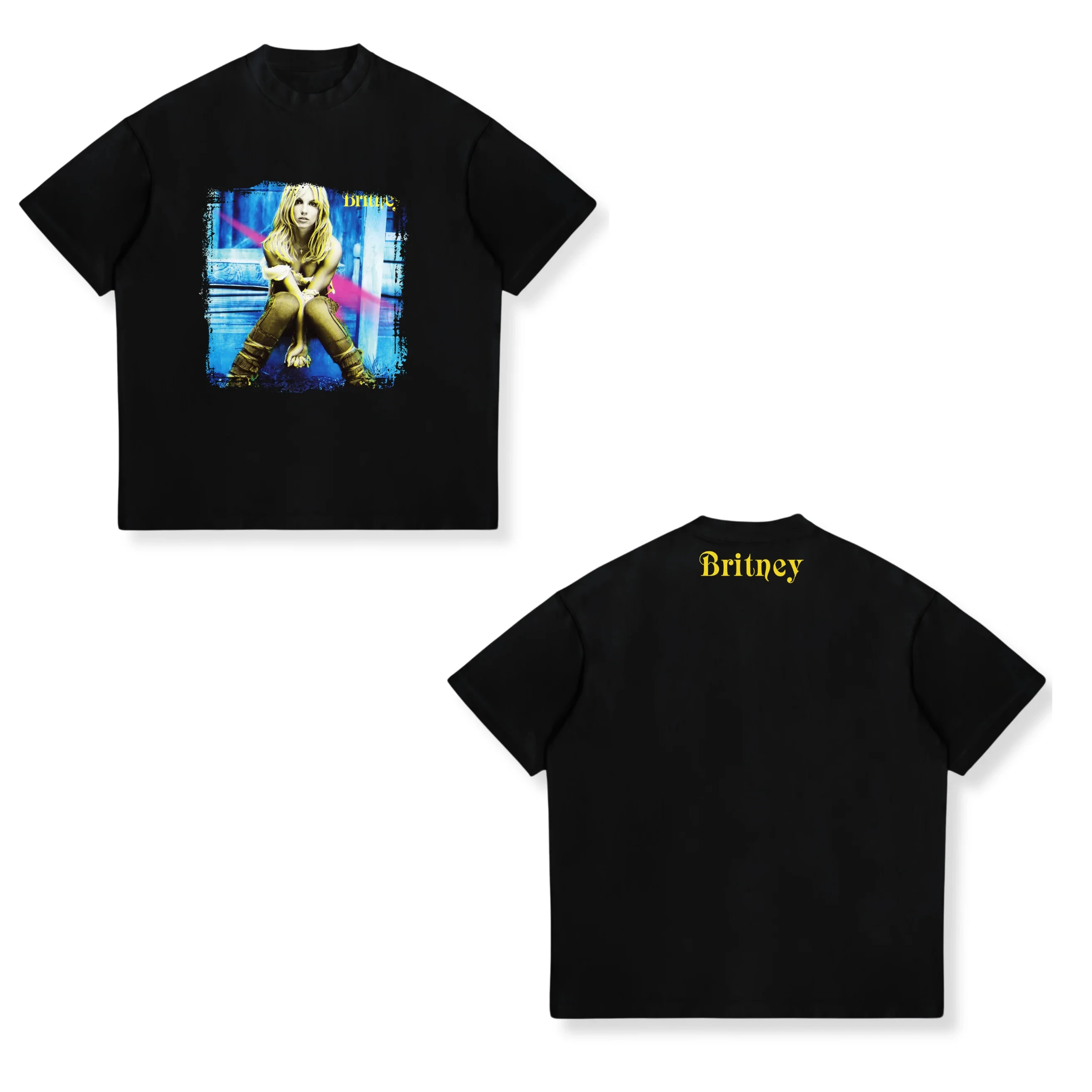 Singer Britney Spears Bubblegum Graphic T-Shirt Men Women High Quality Vintage T Shirt Cotton Oversized T-shirt Tops Streetwear