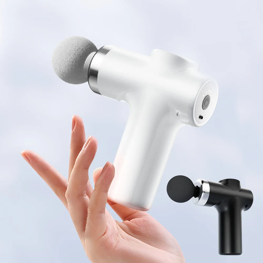 

Massage Gun USB Portable Mini Pistol Facial Massager For Body Neck Deep Tissue Muscle Relaxation Gout Pain Relief Body Massager