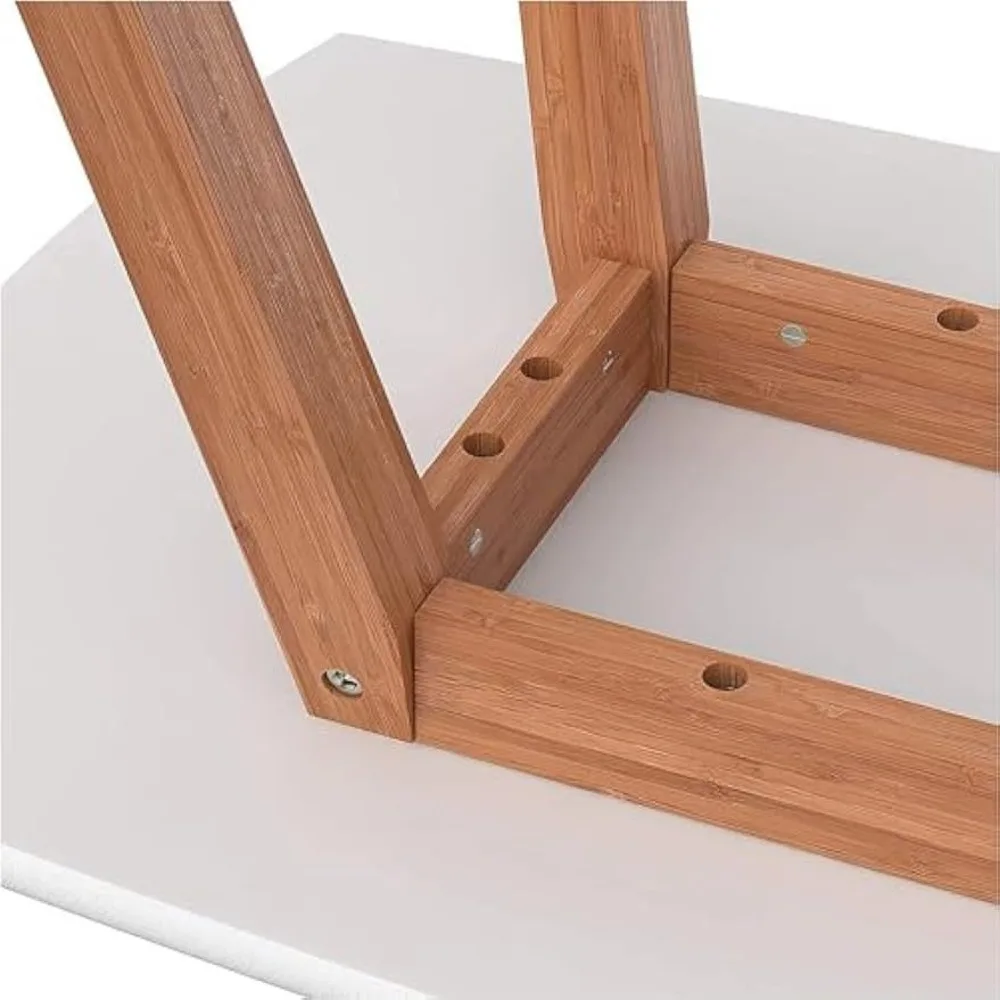 Bonvivo Kleine Salontafel-Franz Designer Lage Tafel Met Houten Bamboe Frame Voor Zitting, Opslag En Woonkamer Meubels