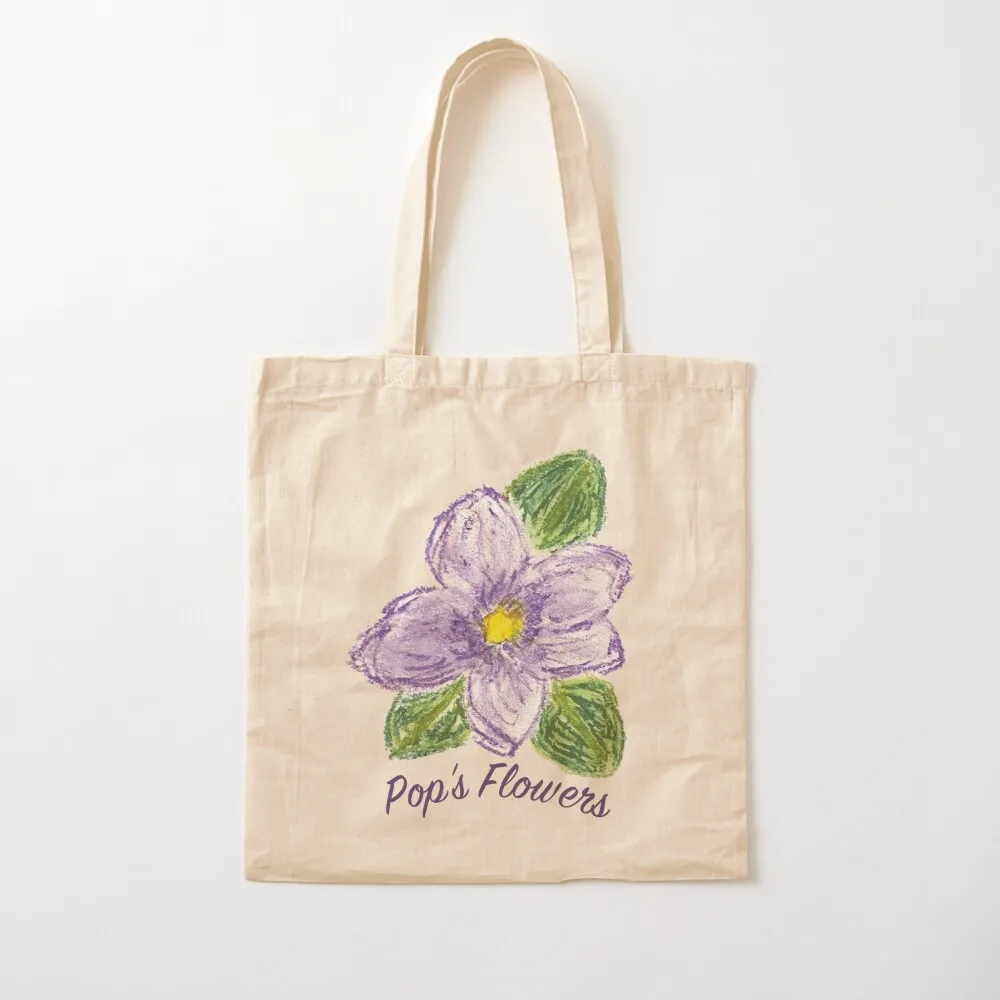 

Pop's Flowers Tote Bag university shopper bag eco bag folding Canvas Tote