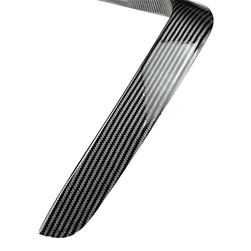 Car Carbon Fiber ABS Front Fog Light Trim Bezel Cover Trim Stickers for BMW 4 Series G22 G23 G26 M Sport 2020-2023