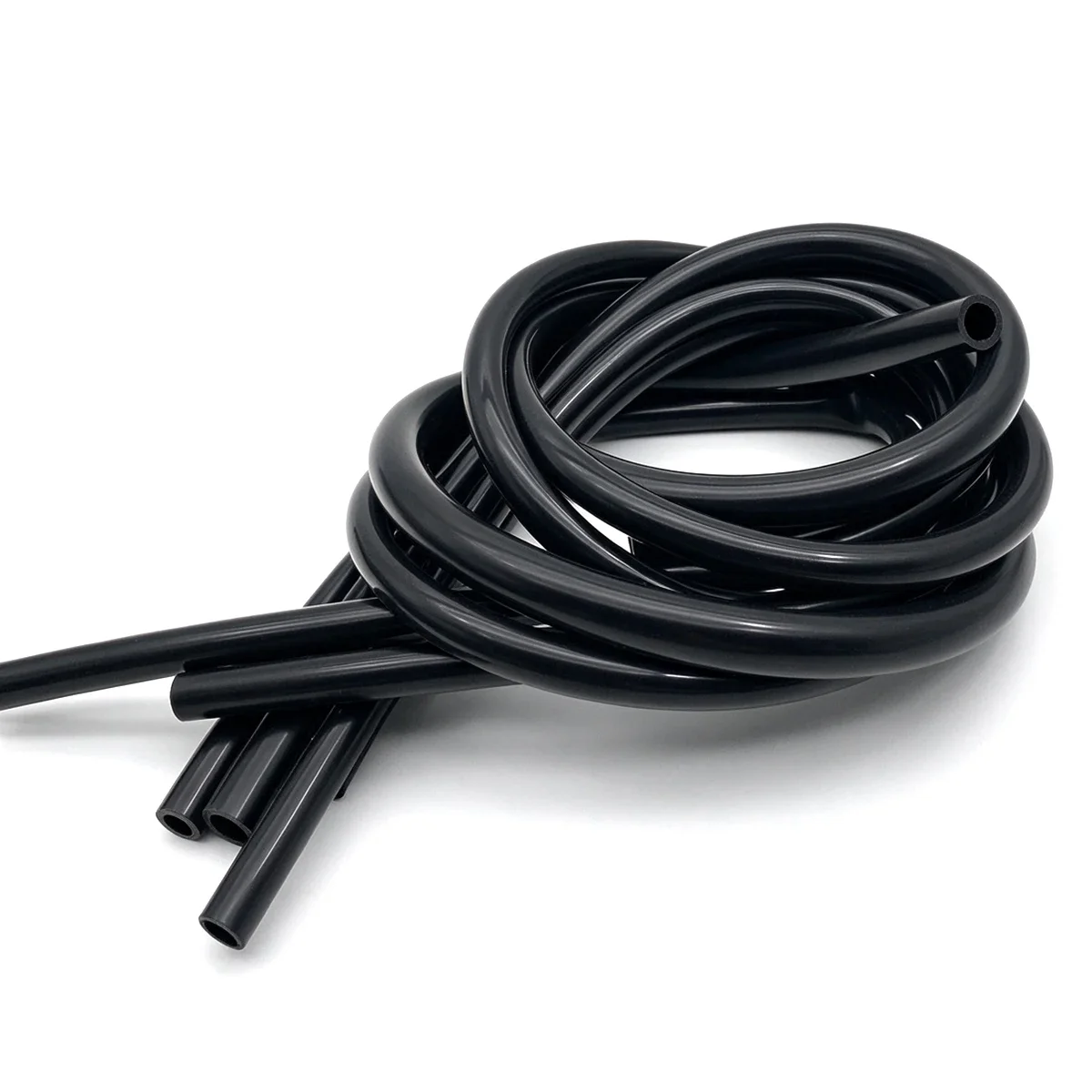 Food Grade Black Silicone Tube ID 2-25mm Flexible, Durable, Light Resistant, Non-toxic, Odorless, Easy to Clean Water Conduit.