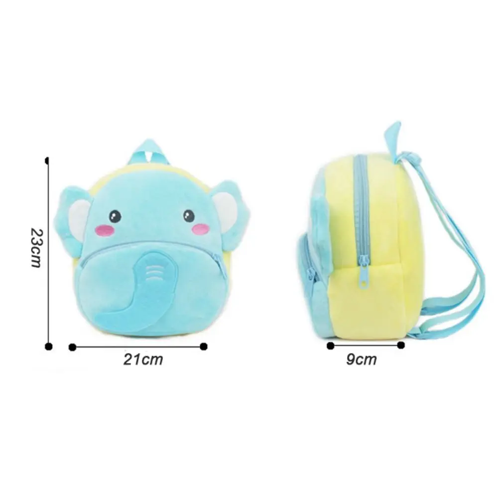 Kawaii 3D الكرتون الحيوان الاطفال على ظهره أفخم حقيبة مدرسية صغيرة رياض الأطفال لينة محشوة حقيبة السفر هدية عيد ميلاد