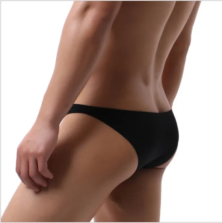 

Men‘s Sexy Brief Gays Erotic Low Waist U Convex Pouch Underwear Skinny Comfortable Breathable Elastic Tanga Youth Sports Panties