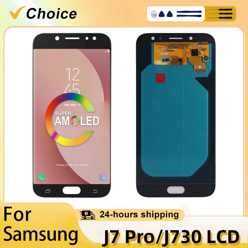 5.5\'\' AMOLED LCD For Samsung Galaxy J730 LCD Display J730F Touch Screen Digitizer For SM-J730F J7 Pro 2017 Replacement parts