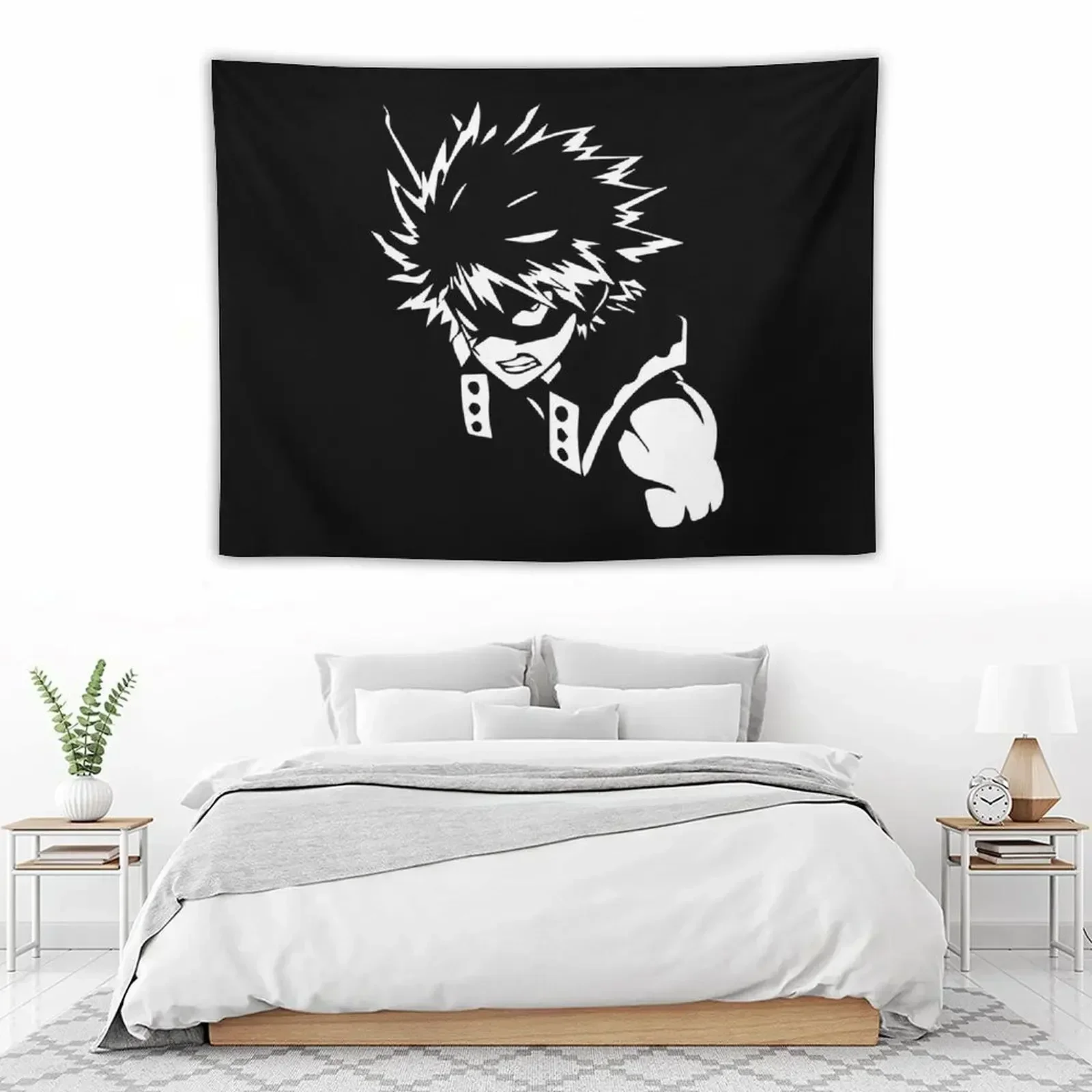 

Katsuki Bakugo - Kacchan Anime Fan Art Tapestry Room Decor Home Decorations Decorations For Your Bedroom Tapestry