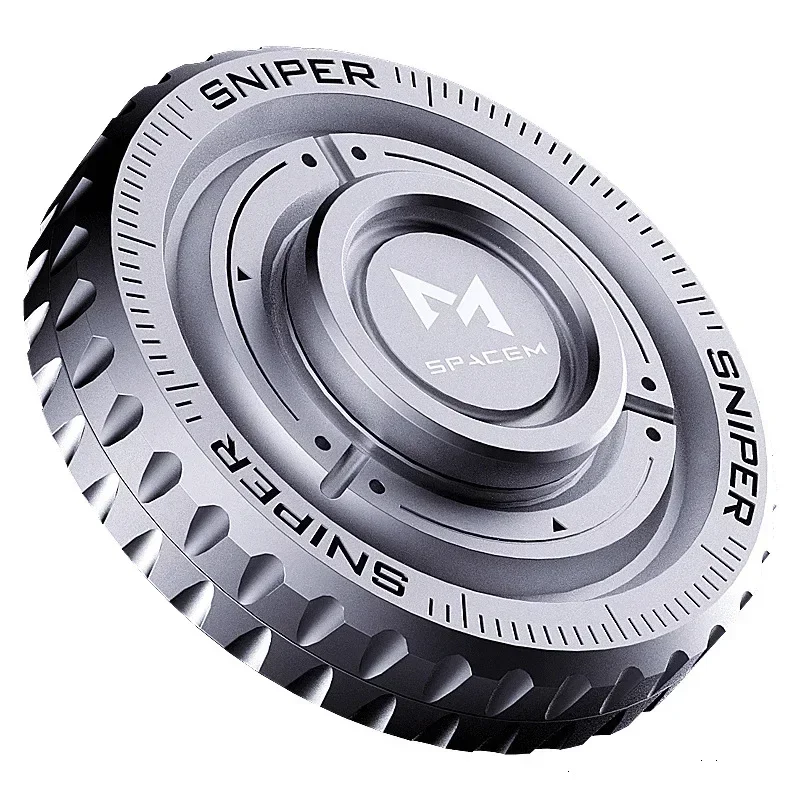 Ratelwiel Fidget Spinner Magnetische Push-kaart Mechanische Slider Duwplaat EDC Metaal Zintuiglijk Verlichten Anti Stress Relief Speelgoed