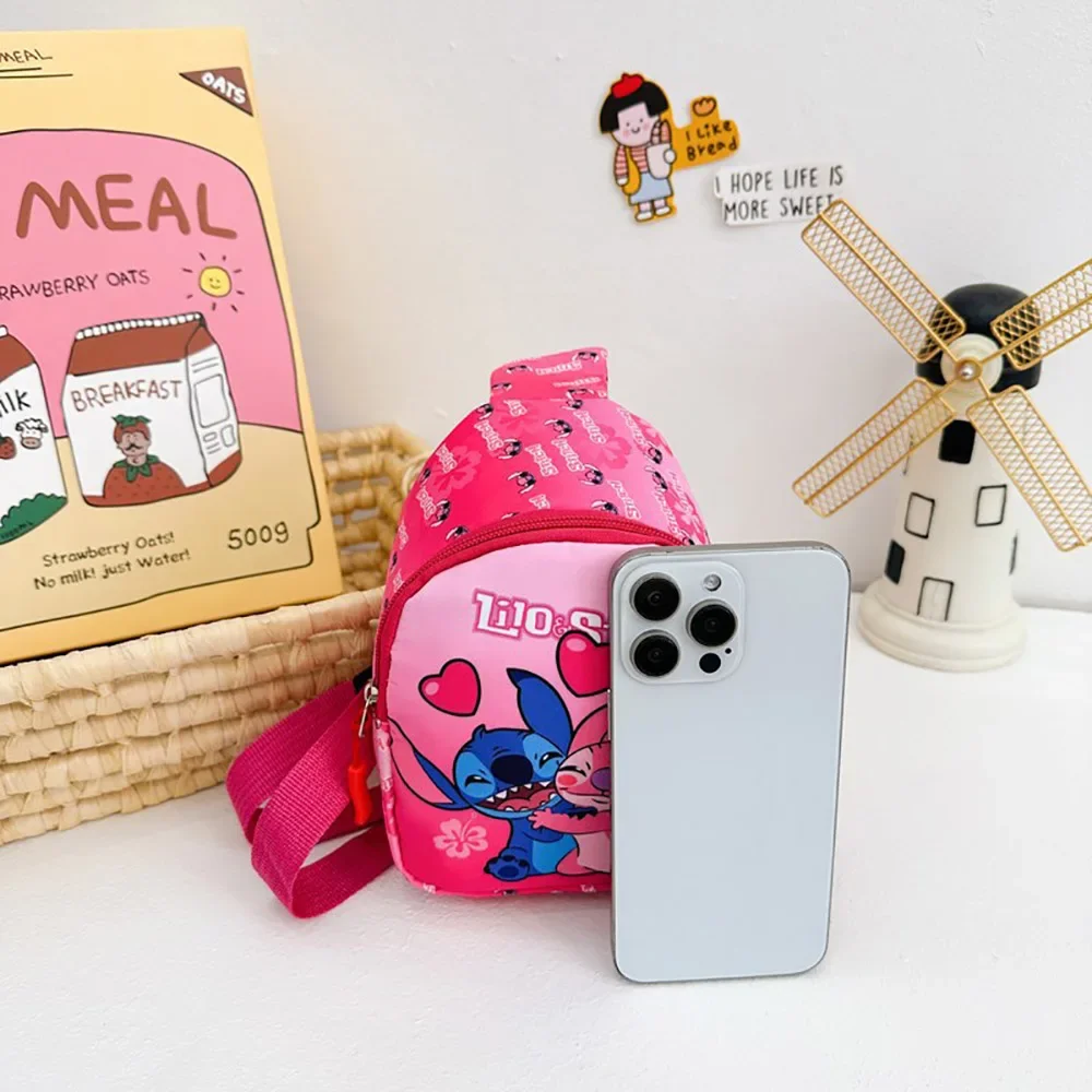 غرزة لطيف الكرتون حقائب كتف Kawaii حقيبة صدر للرجال موضة المحمولة حقيبة سفر في الهواء الطلق حمل محفظة حقائب الظهر للأطفال الهدايا