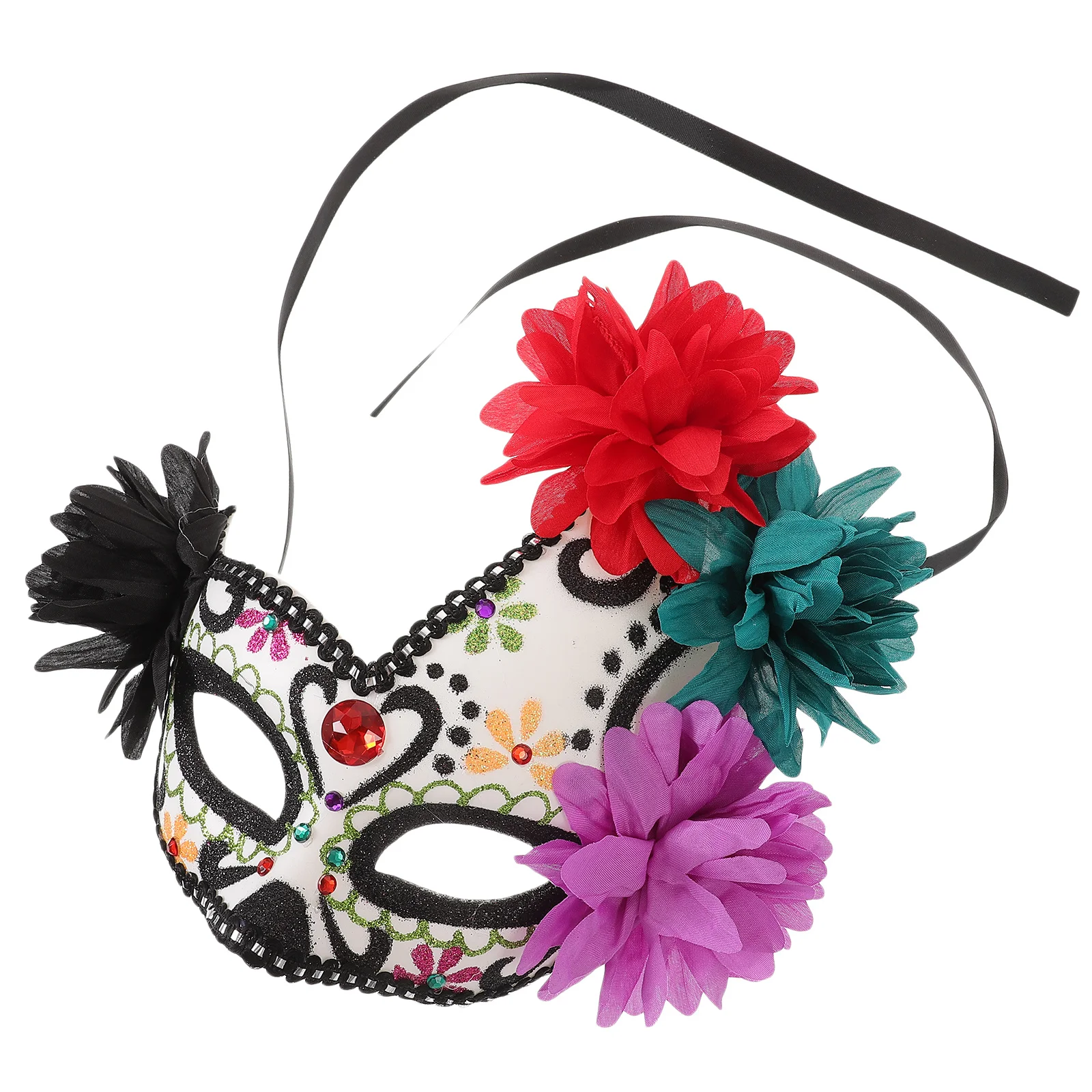 

Нежная цветочная маскарадная маска, легкая декоративная маска на пол-лица для костюмированных вечеринок, Хэллоуина, косплея и фестивалей