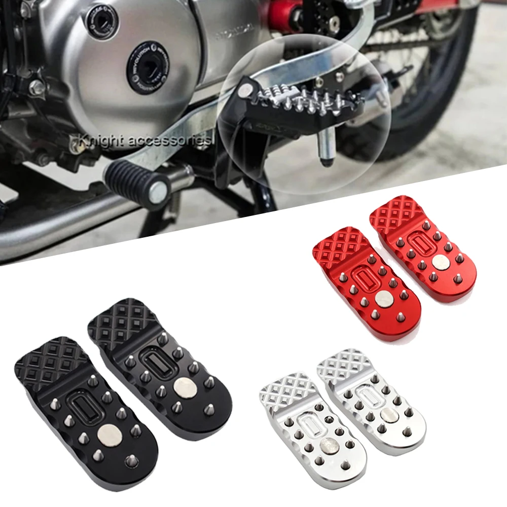 

Алюминиевая передняя подставка для ног с ЧПУ с шипами для CT125 Trail 125 Hunter Cub JA55 JA65 2021-2024, подножки для мотоцикла по бездорожью