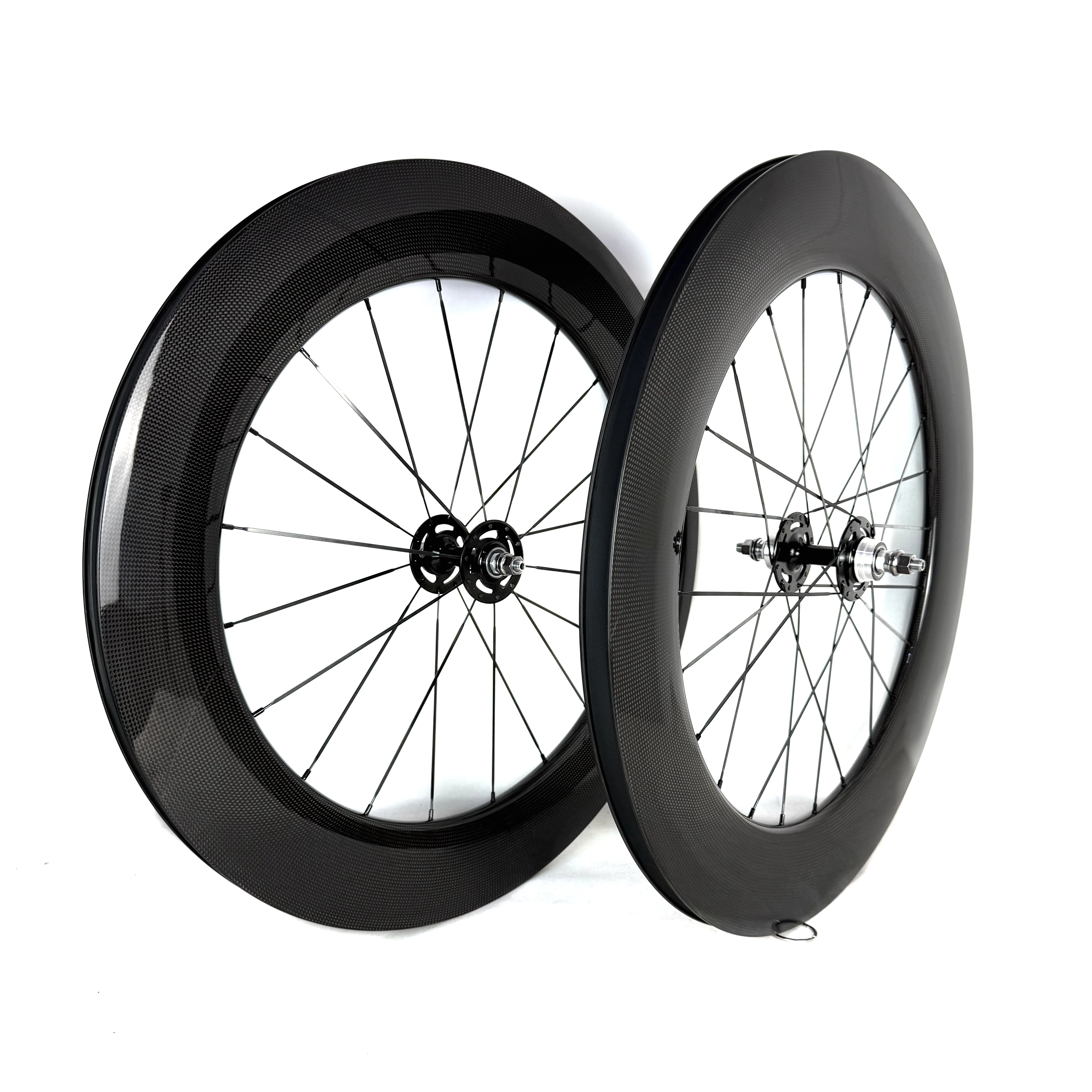 Rueda de bicicleta de piñón fijo de pista de carretera 700C, distancia de rueda de bicicleta de fibra de carbono 38/50/60/88mm de ancho 23/25mm, cubierta/sin tubo/Tubular