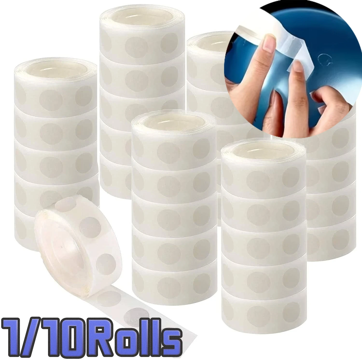 

100-1000PCS Double-sided High Viscosity Points Sticker Balloons Glue Dots Removable Clear No-Residue Adhesive Dot Tape DIY Craft