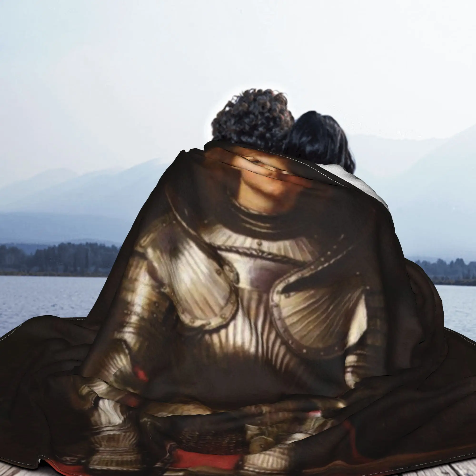 Santa Juana de Arco de John Everett Millais Manta de franela