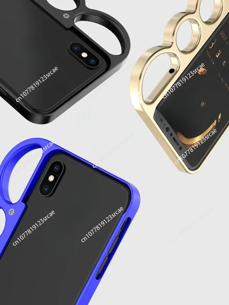 حافظة معدنية من سبائك الألومنيوم مناسبة لغطاء حماية حدود هاتف Apple #3