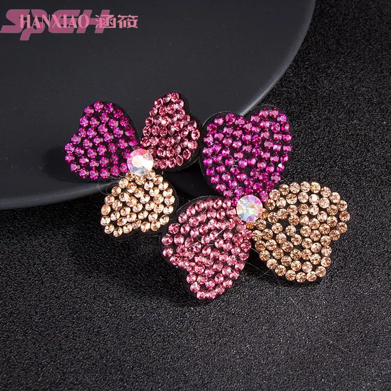 Hairpin edge clip  simple temperament Rhinestone Flower Clip duck beak clip word clip hair clip headdress new female