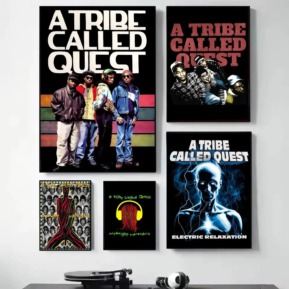 A T-Tribe Called Quest Painting Calligraphy Self Adhesive Wall Art Waterproof Print For Bedroom Hallway Home Decor
