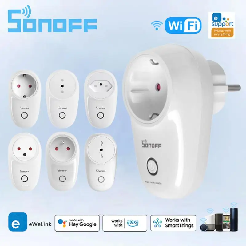 

Смарт-розетка SONOFF S26R2 с поддержкой Wi-Fi и голосовым управлением