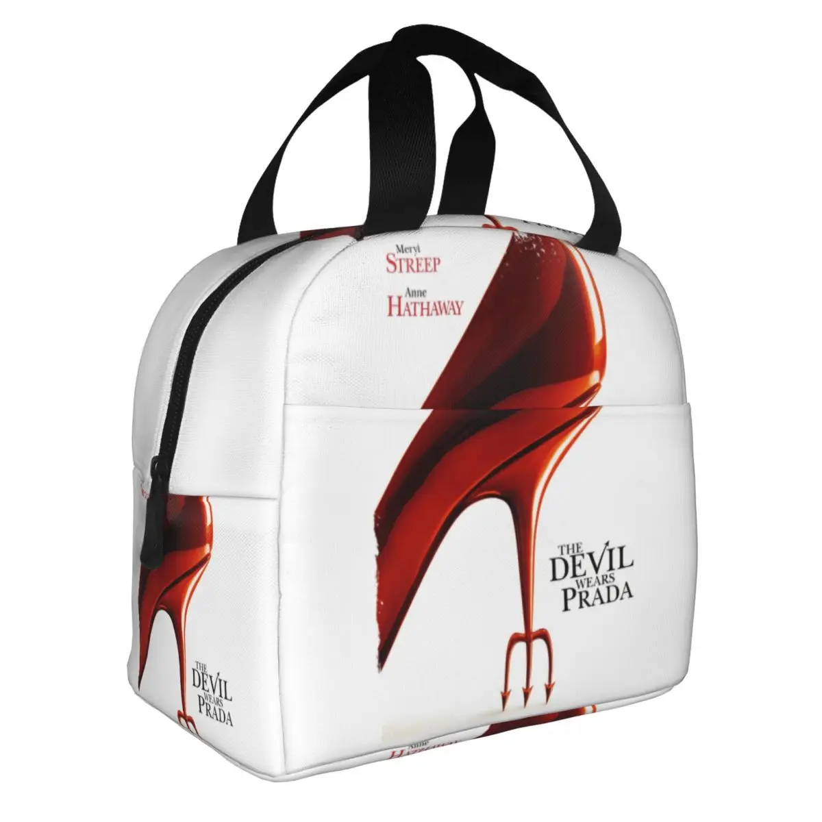 Red High Heels Film The Devil Wears Pradas Lunch Bag Men Women Cooler Thermal Insulated Lunch Box for Office