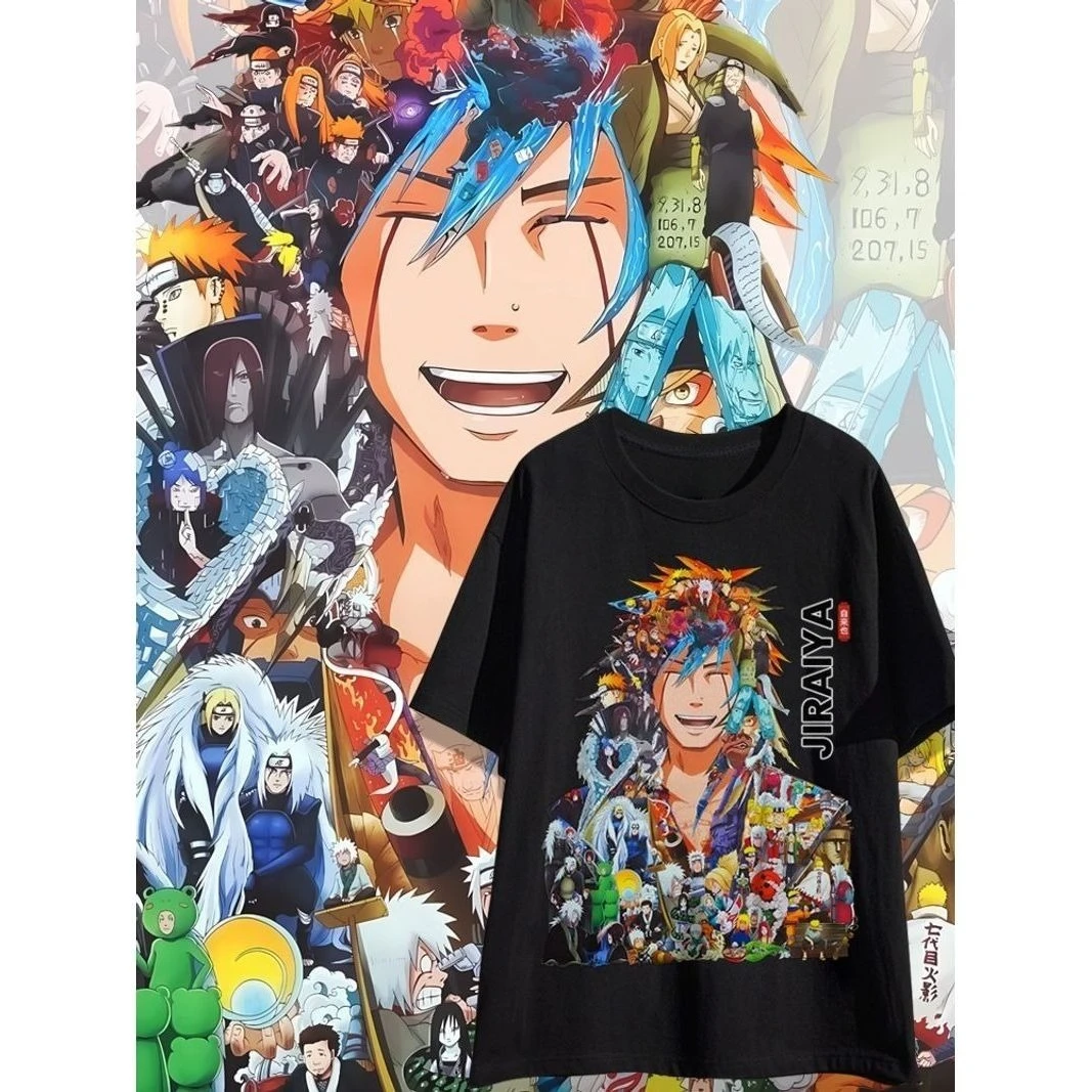 

Zilaiya Male Japanese Anime Two-Dimensional Swirl Naruto Animation Derivatives Summer Cotton Loose Fashion