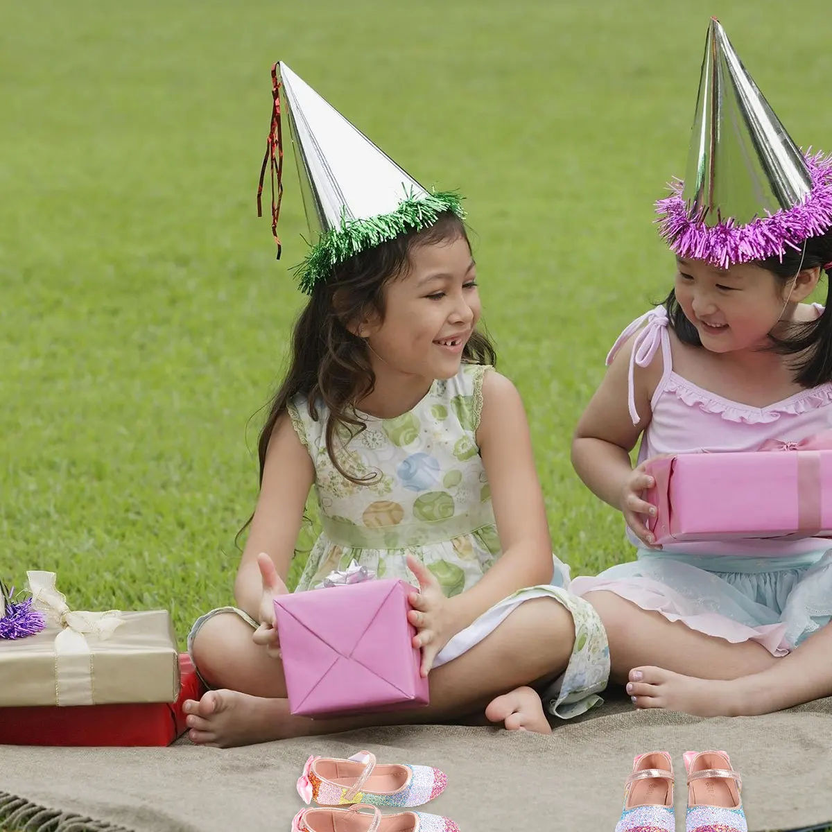 

1 пара туфель принцессы для девочек, водонепроницаемые износостойкие туфли-пачки с резиновой подошвой для косплея, шорты на каждый день