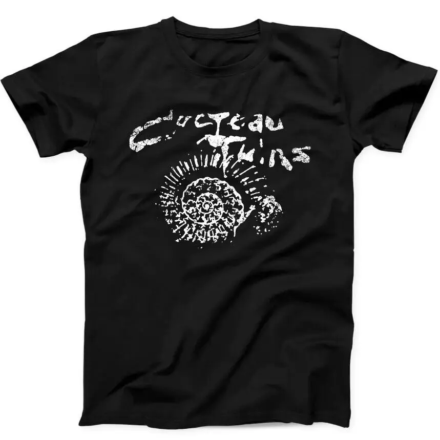 Cocteau Twins Snail Music Punk Rock Gift Tee Black T Shirt 40