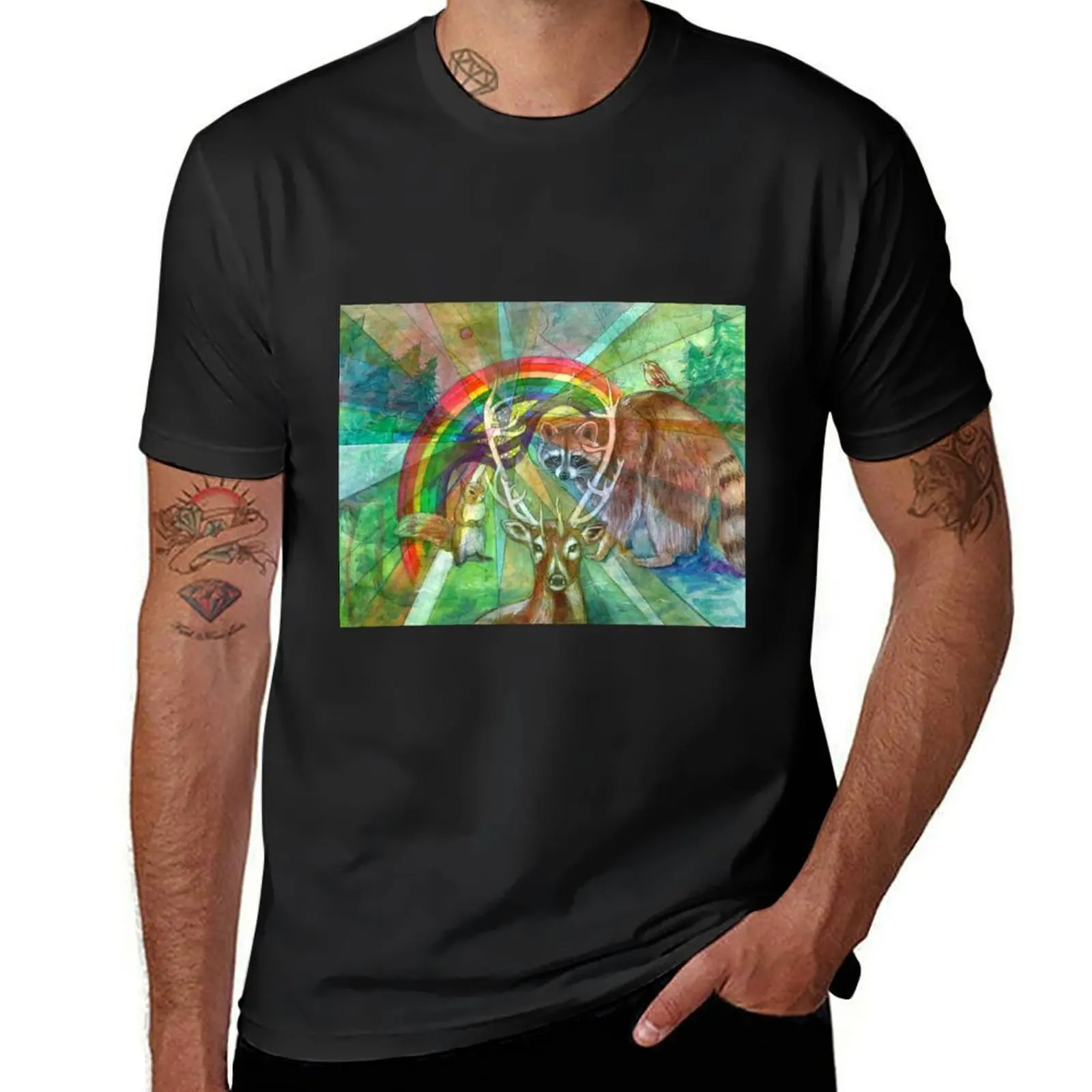 The Rainbow Cocoon T-Shirt anime stuff oversized t shirt men t shirts high quality