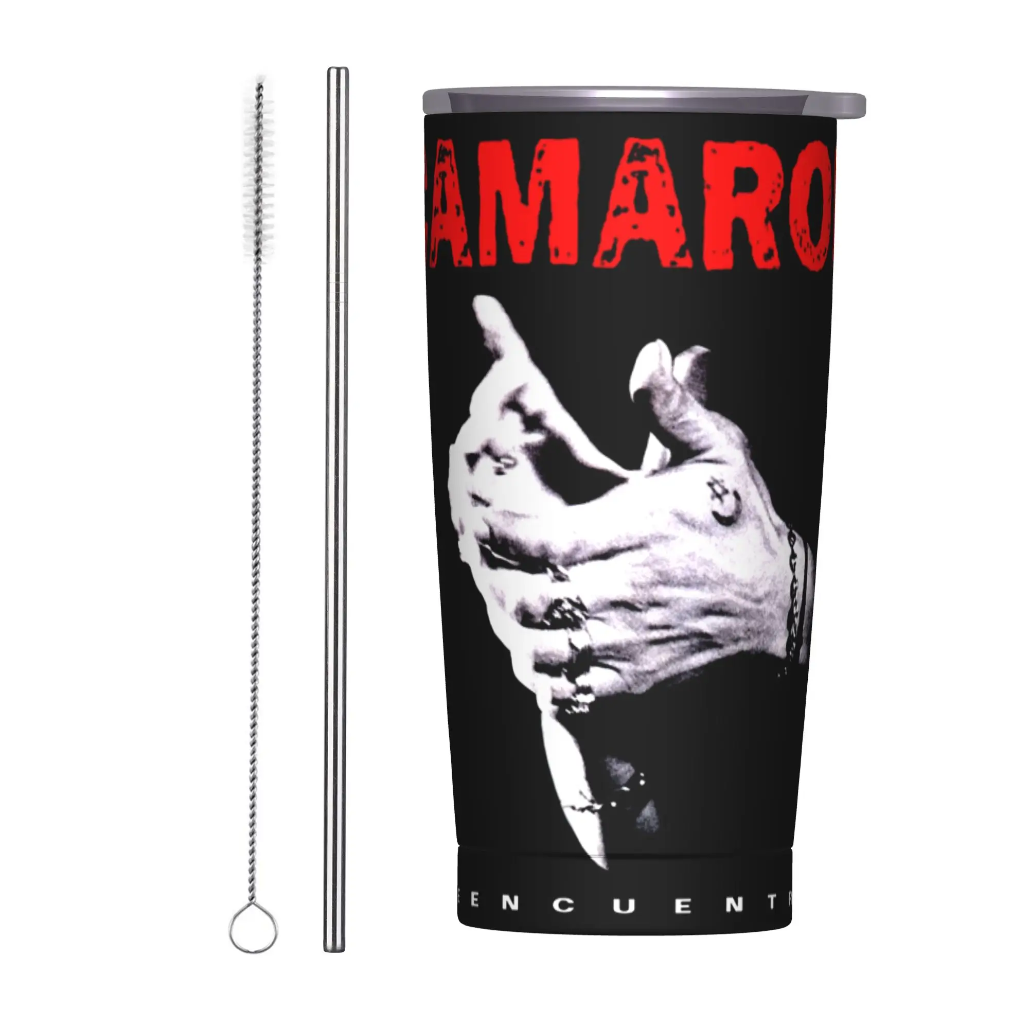 

Термокружка из нержавеющей стали с вакуумной изоляцией для офиса и дома, 20 унций, с изображением испанской певицы фламенко Камароны де ла Исла