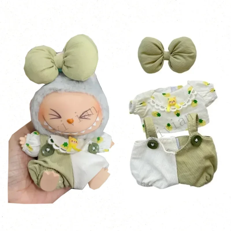 Mini Plush Doll'S Clothes Outfit Accessories For Korea Kpop Exo 17cm/38cm Labubu MOKOKO Idol Cute Dress Pants Clothing Gift