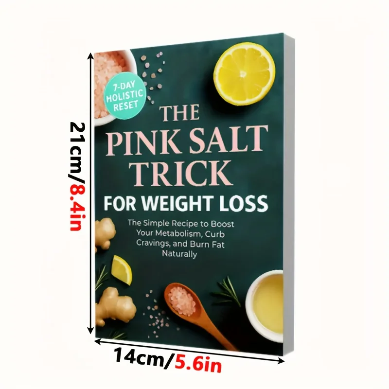 28-Day Pink Salt Diet Plan Book & Cookbook Fat-Burning Recipes Metabolism Boost Craving Control Healthy Weight Management