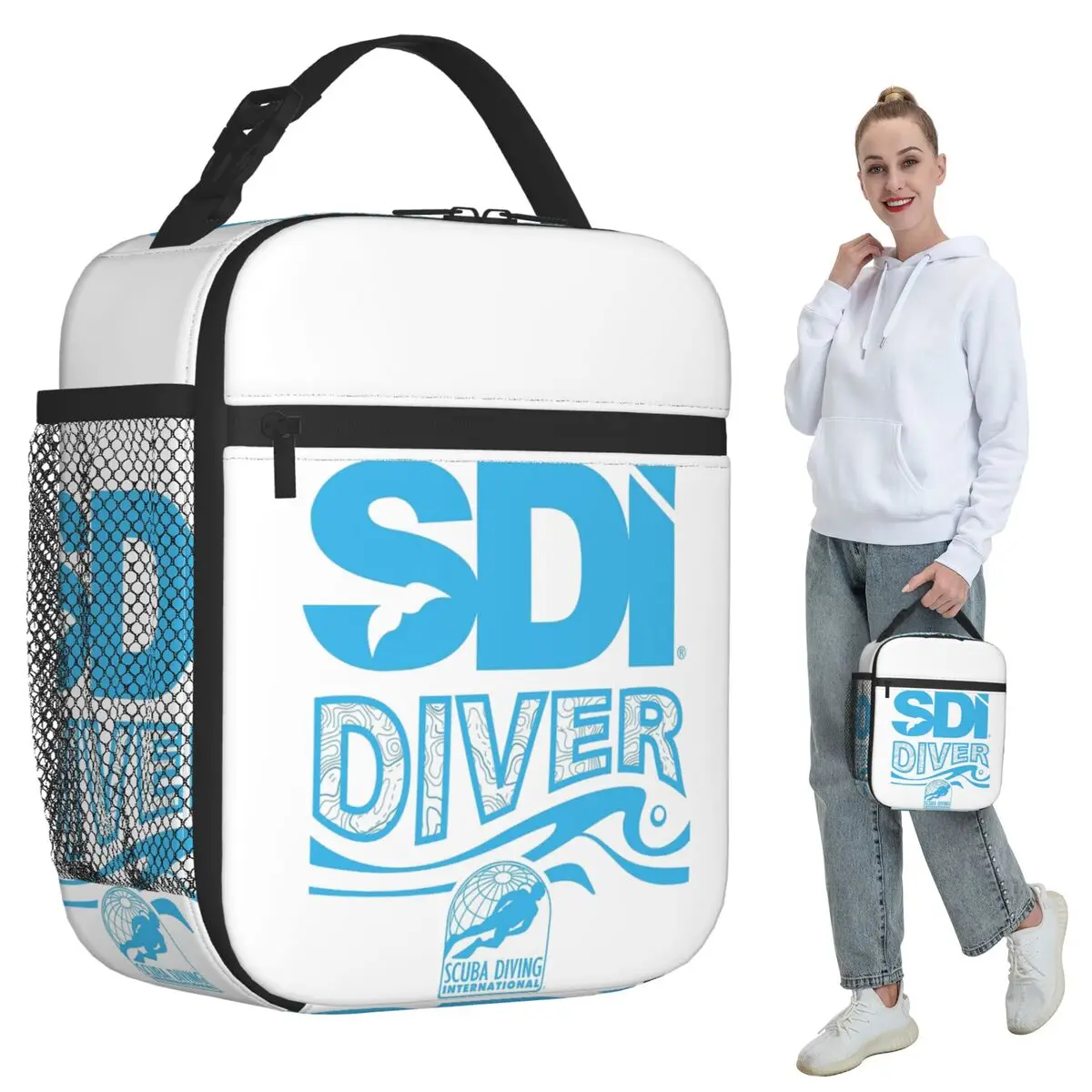 Scuba Diving International (SDI) Insulated Lunch Bag for Kids School Cooler Thermal Food Box Tote Lunch Boxes Container