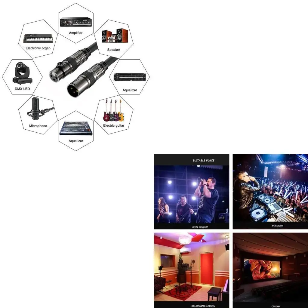 

652F 3Pin Male to Female Microphone Cable Stereo Balanced Extension Cord Wire