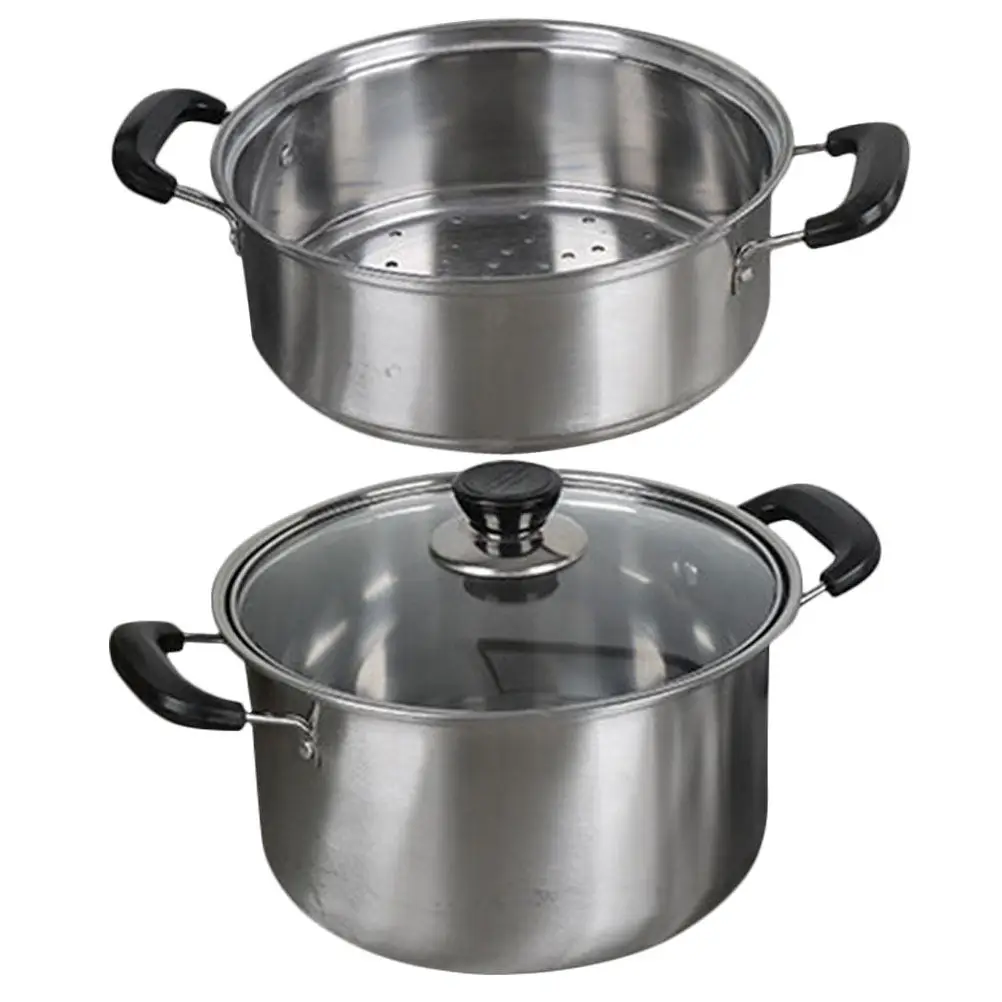 

Набор из 1 предмета: Пароварка из нержавеющей стали, многофункциональная кастрюля для лапши, хот-пота, пельменей, морепродуктов, легко моется, для кухни