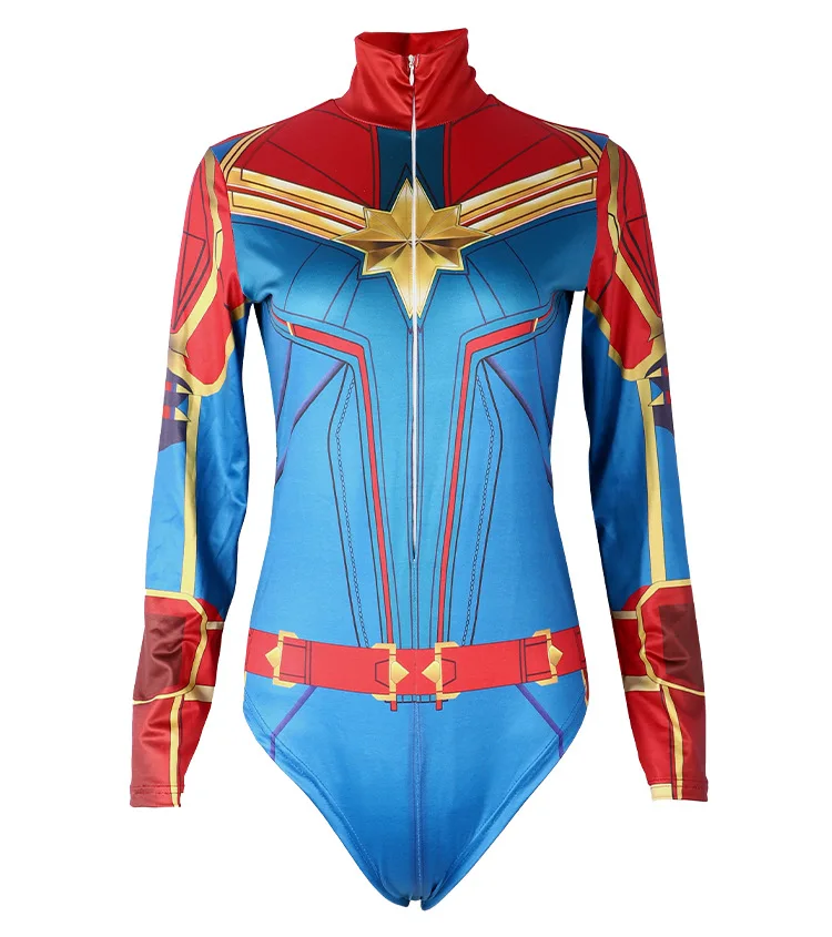 Superhero Bodysuit for Women Men Spiderman Iron Man Cosplay 3D Print Long Sleeve Swimsuit Adult Carnival Costume