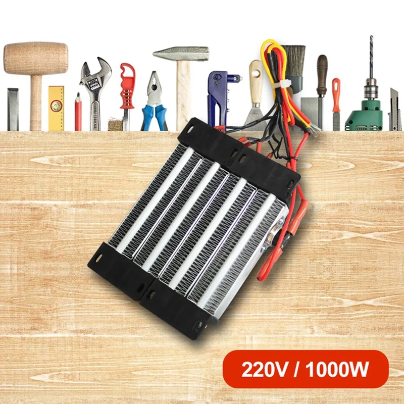 AC DC 220V 1000W Insulated PTC Ceramic Air Heater Electric Heater Parts 220V Heating Resistance Temperature Control-A32R