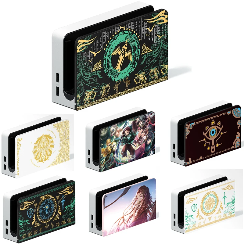 Anime Faceplate Protective Cover For Nintendo Switch Oled Charging Dock Station Decorative Replacement Front Plate Case