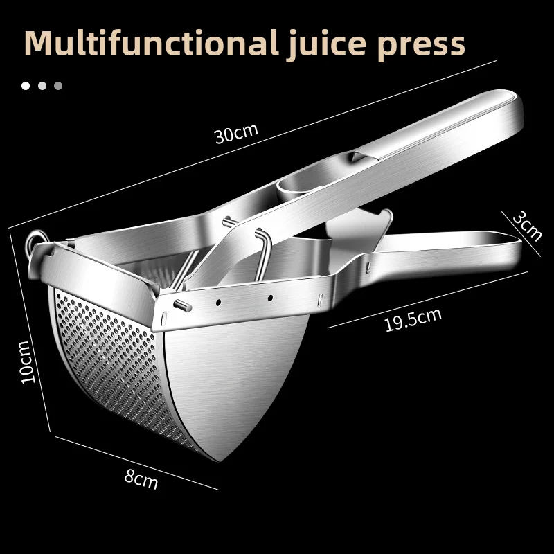

Potato Ricer Stainless Steel Potato Masher Heavy Duty Potato Ricer Masher For Baby Food Fruit Vegetable Juicer Kitchen Tool