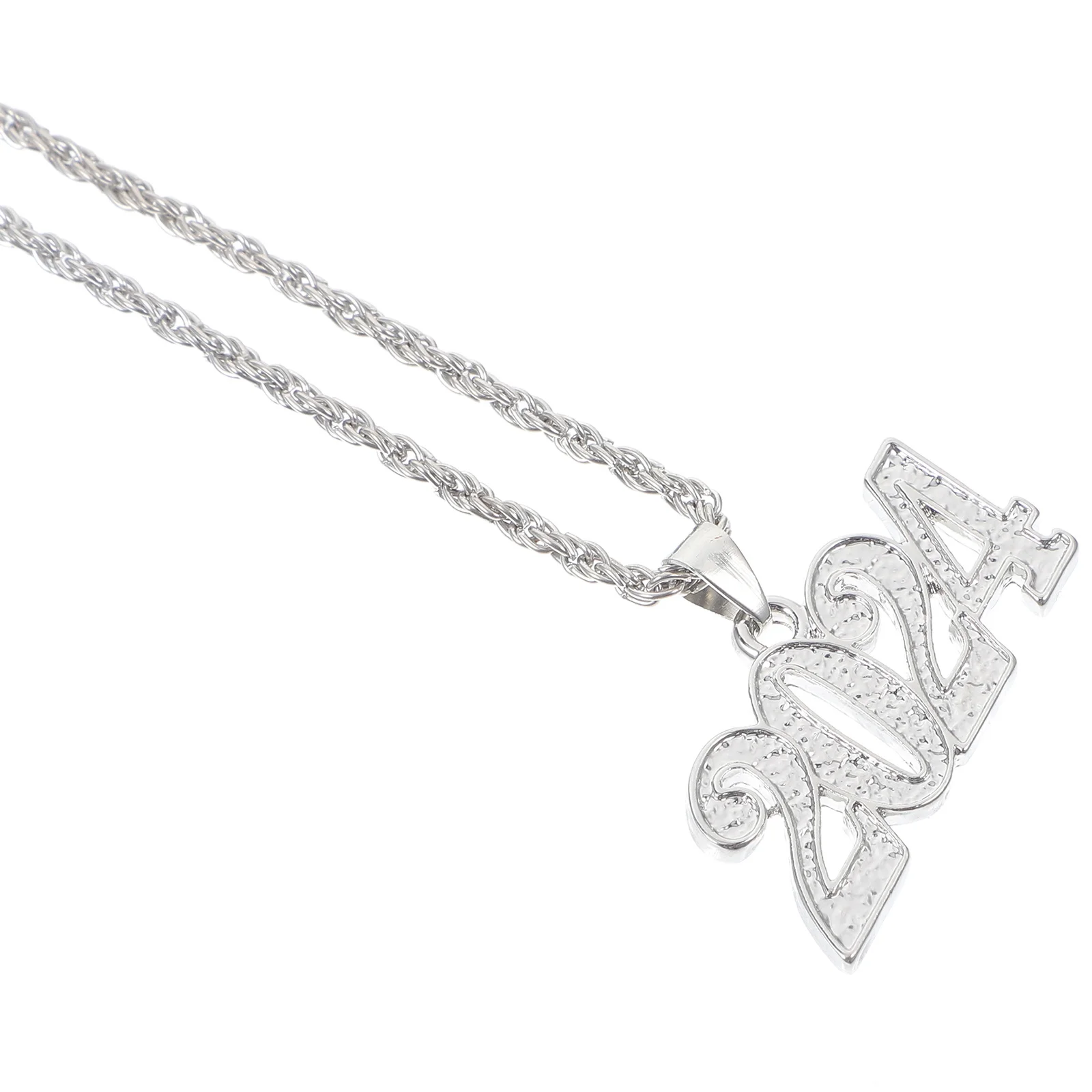 

Graduation Jewelry Gift 2024 Pendant Necklace with Adjustable Chain Zinc Alloy Grad Theme Necklace for Women Birthday Present